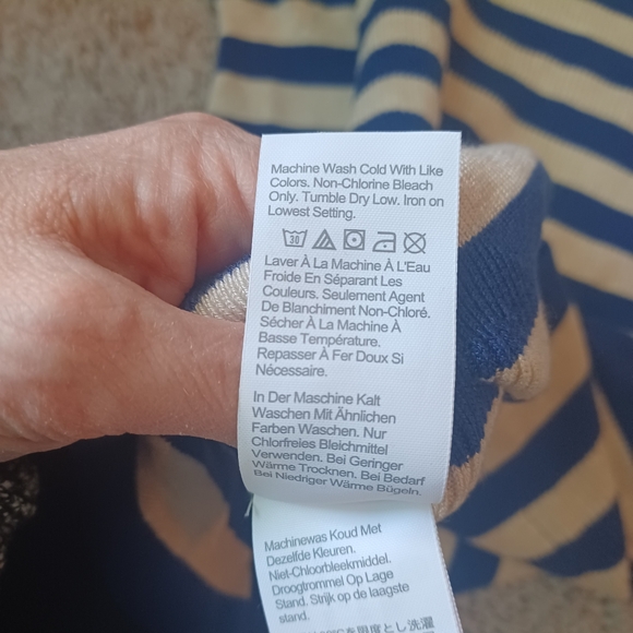 J. Crew Puff Sleeve Striped Shirt Women's Size Medium NWOT - Picture 3 of 7